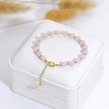 Rose quartz bracelet to help with self-love and anxiety