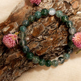 Vitality Boost Moss Agate Bracelet - Be Adorned
