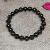 Dark Red Garnet Natural Stone Bracelet Bracelets Handmade 