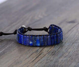 Clarity Cascade Lapis Lazuli Wrap Bracelet